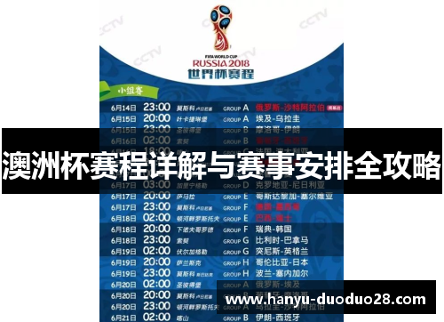 澳洲杯赛程详解与赛事安排全攻略